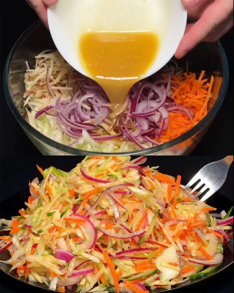 Crisp Cabbage and Apple Detox Salad