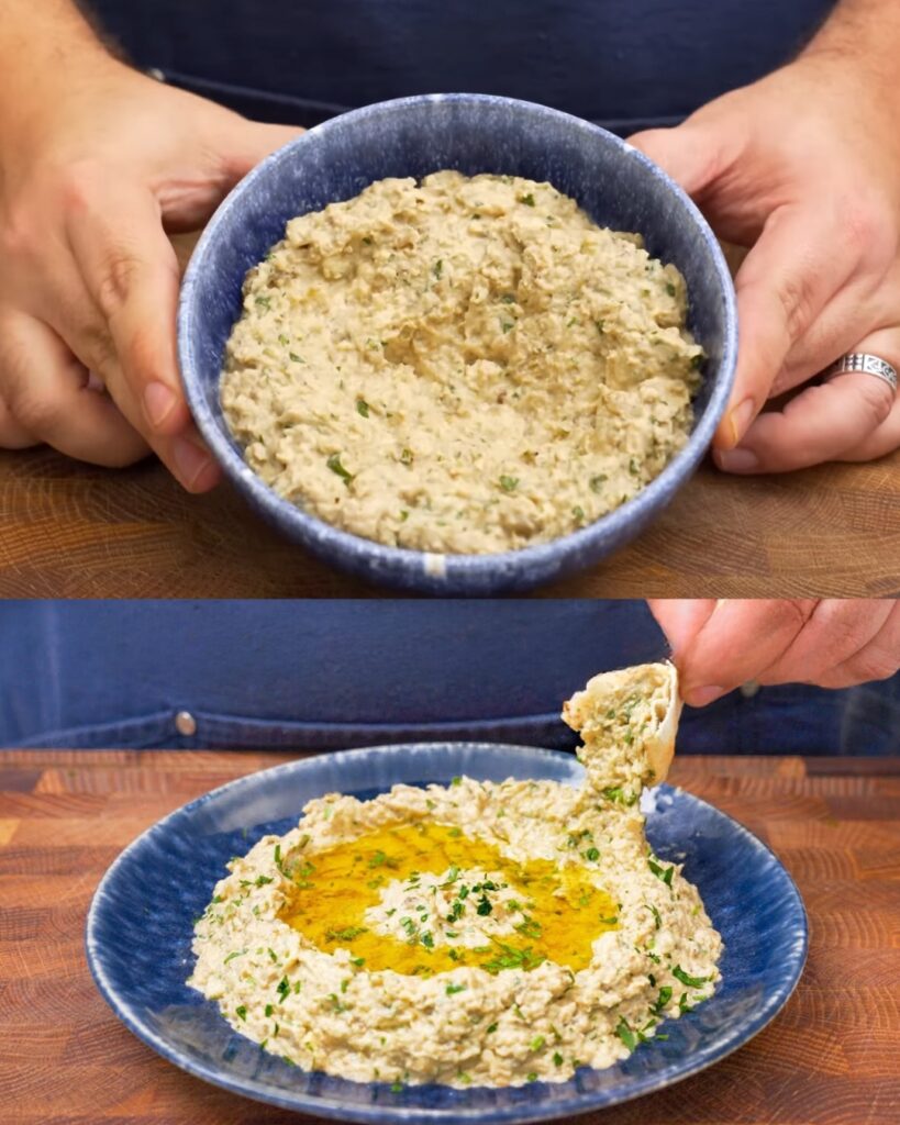 The Creamiest Eggplant Dip: Guaranteed! finished dish