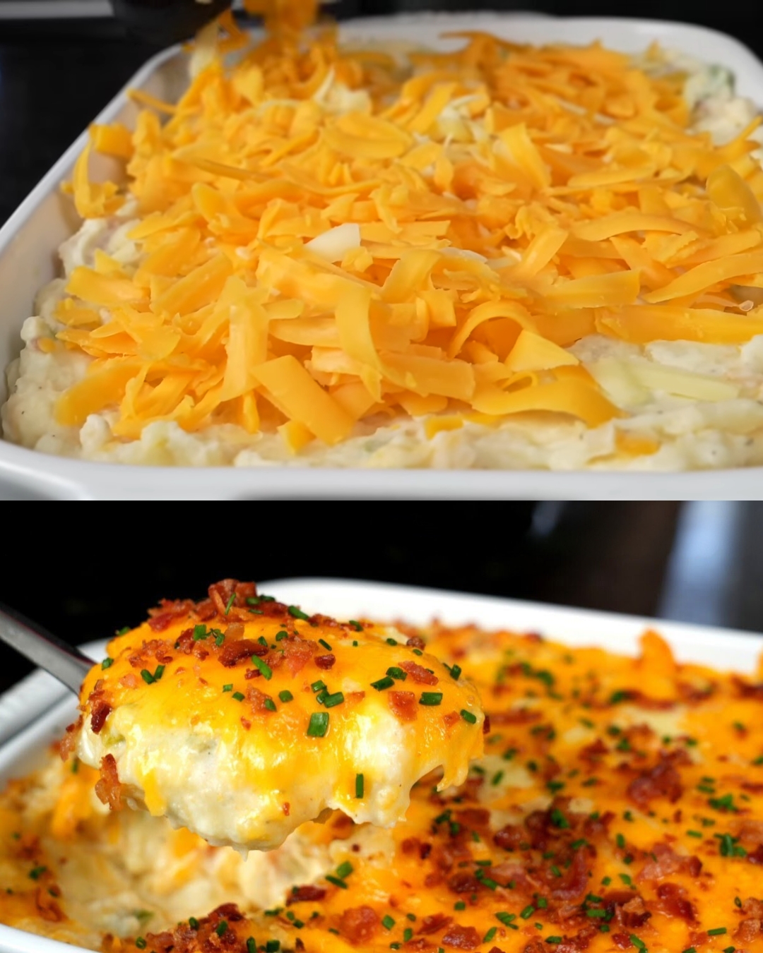 Cheesy Loaded Baked Potato Casserole