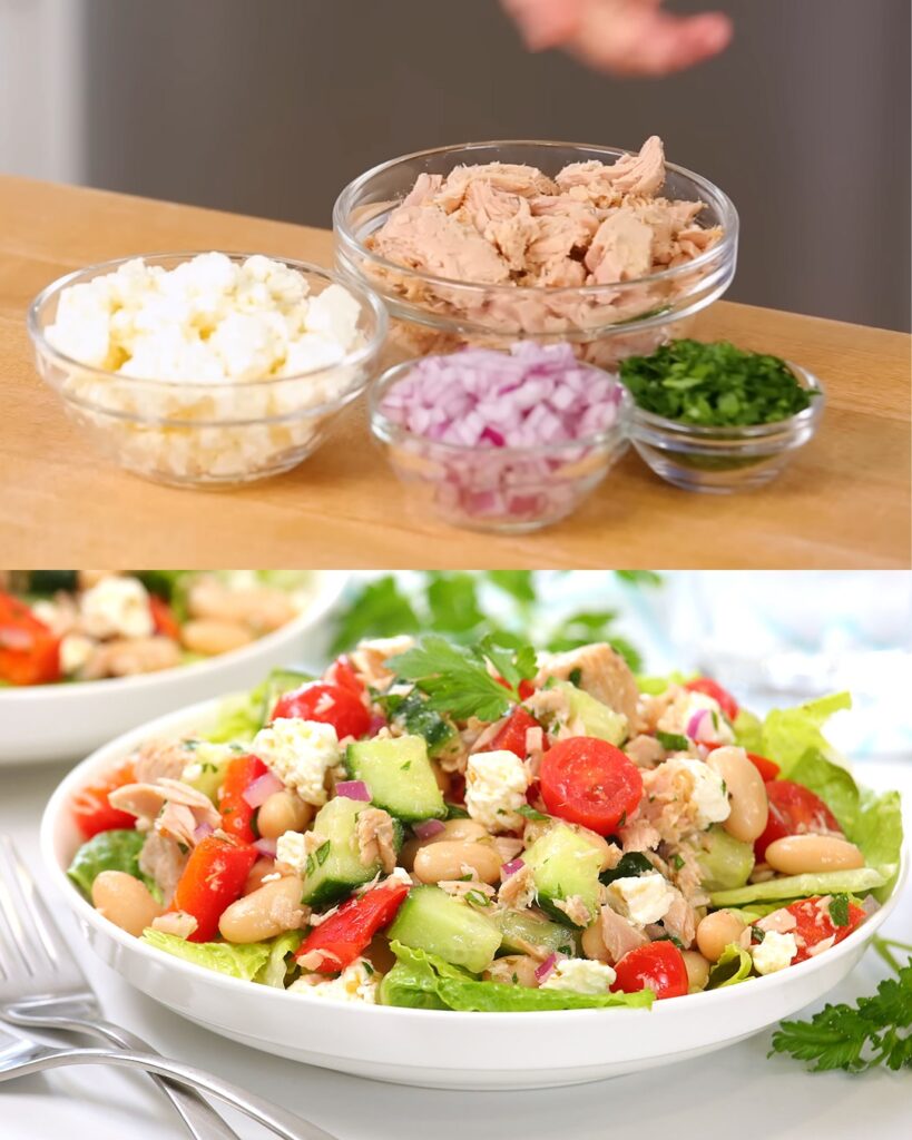 Mediterranean Tuna Salad finished dish