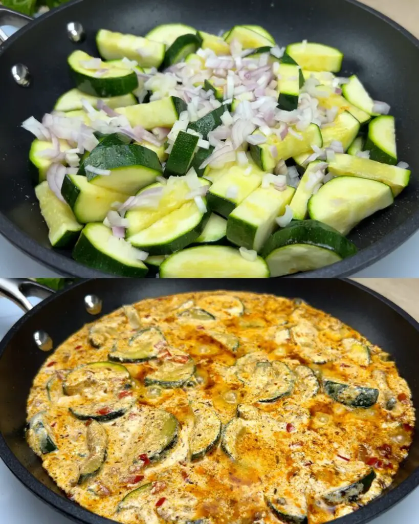 Sautéed Zucchini with Greek Yogurt Sauce