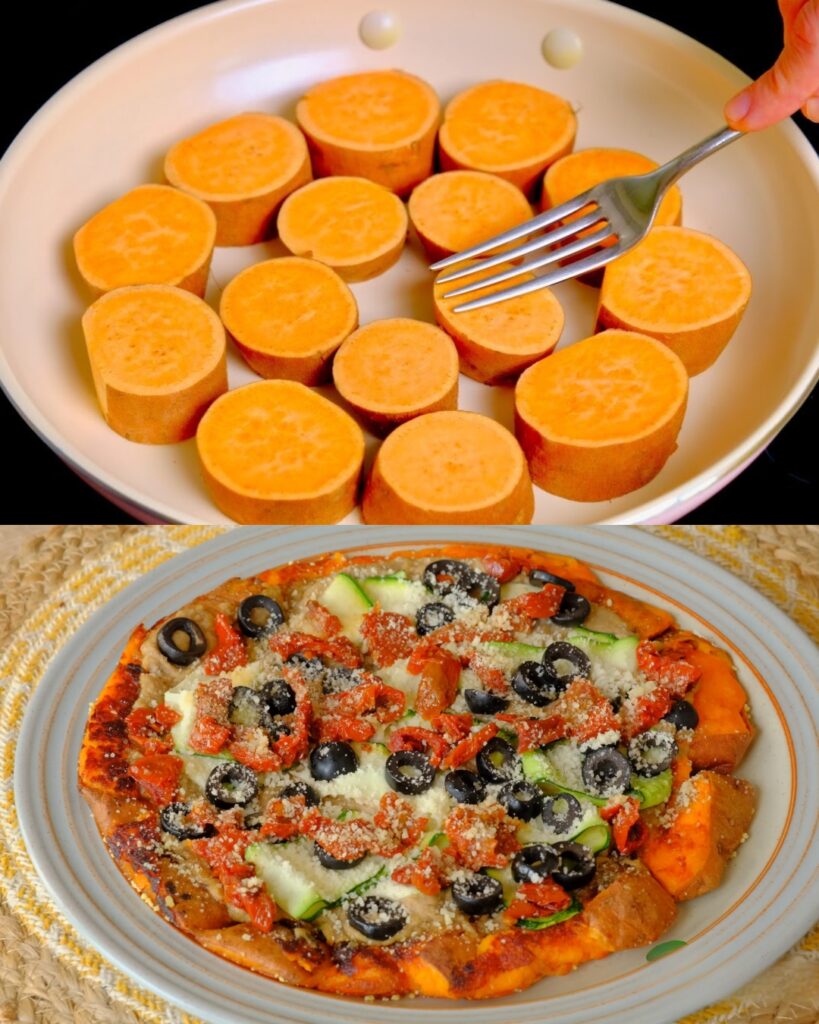 Sweet Potato Base with Chickpea-Tahini Sauce and Veggie Toppings
