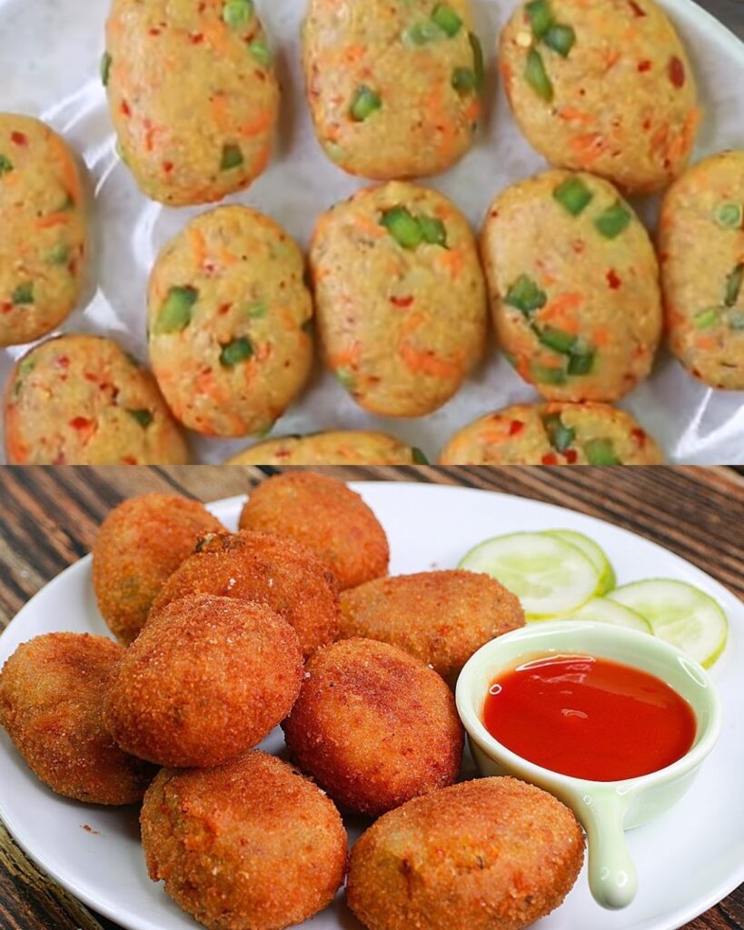 Crispy Vegetable Nuggets: A Delightful and Healthy Snack finished dish