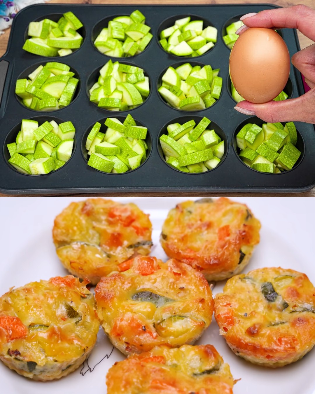 Savory Zucchini Muffins with Mediterranean Flavors
