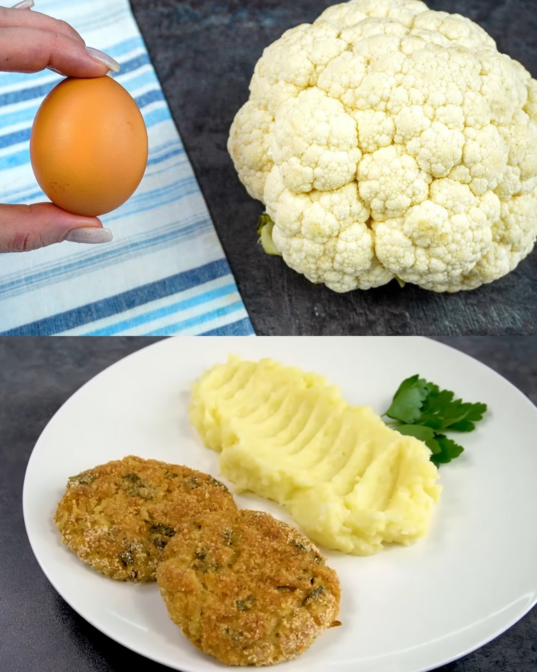 Grandma's German Cauliflower Cutlets with Creamy Mashed Potatoes: A Comfort Food Classic