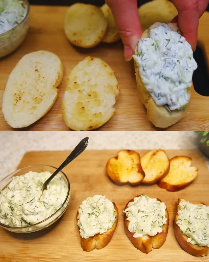 Creamy Cucumber Salad with Dill and Garlic finished dish