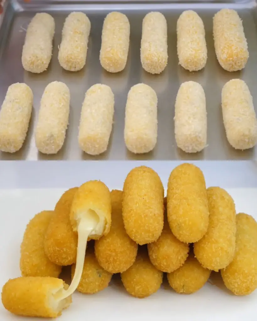 Crispy Mozzarella Potato Croquettes: A Cheesy Delight
