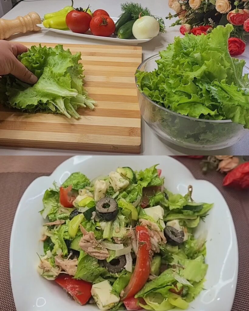 A Taste of the Mediterranean: Greek Salad with Tuna