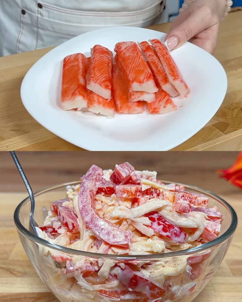 Delight in the Simplicity and Freshness of Crab Stick and Egg Salad