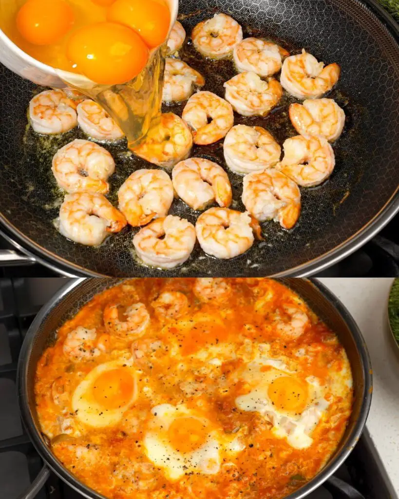 Eggs and Shrimp in Spiced Tomato Sauce: A Flavorful Fusion