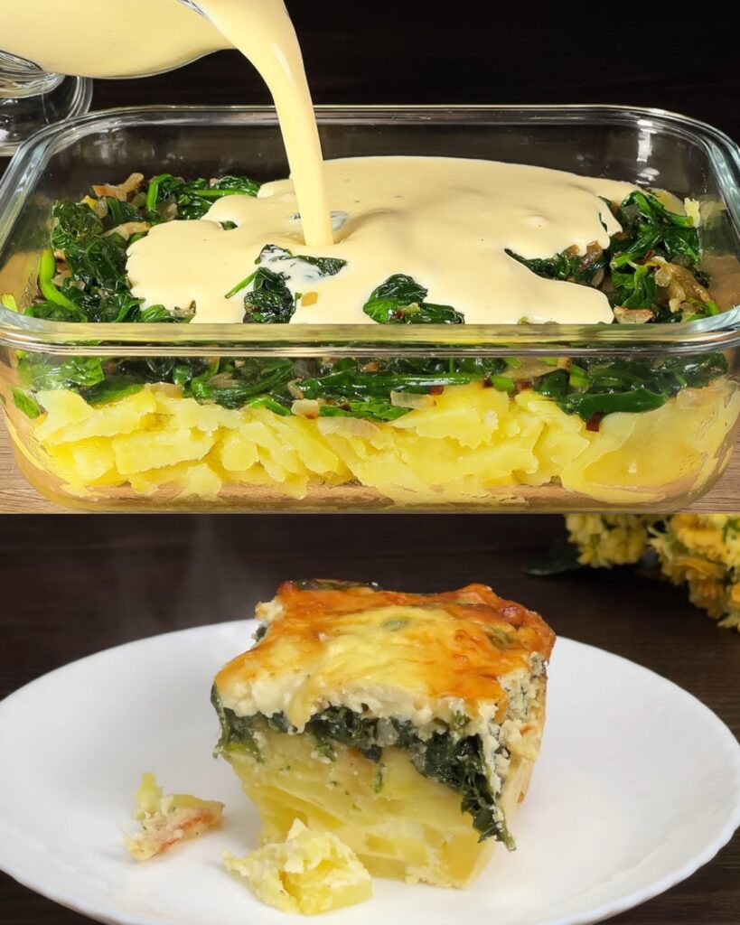 Baked Spinach and Egg Delight: A Nutritious Meal for Any Time of Day finished dish