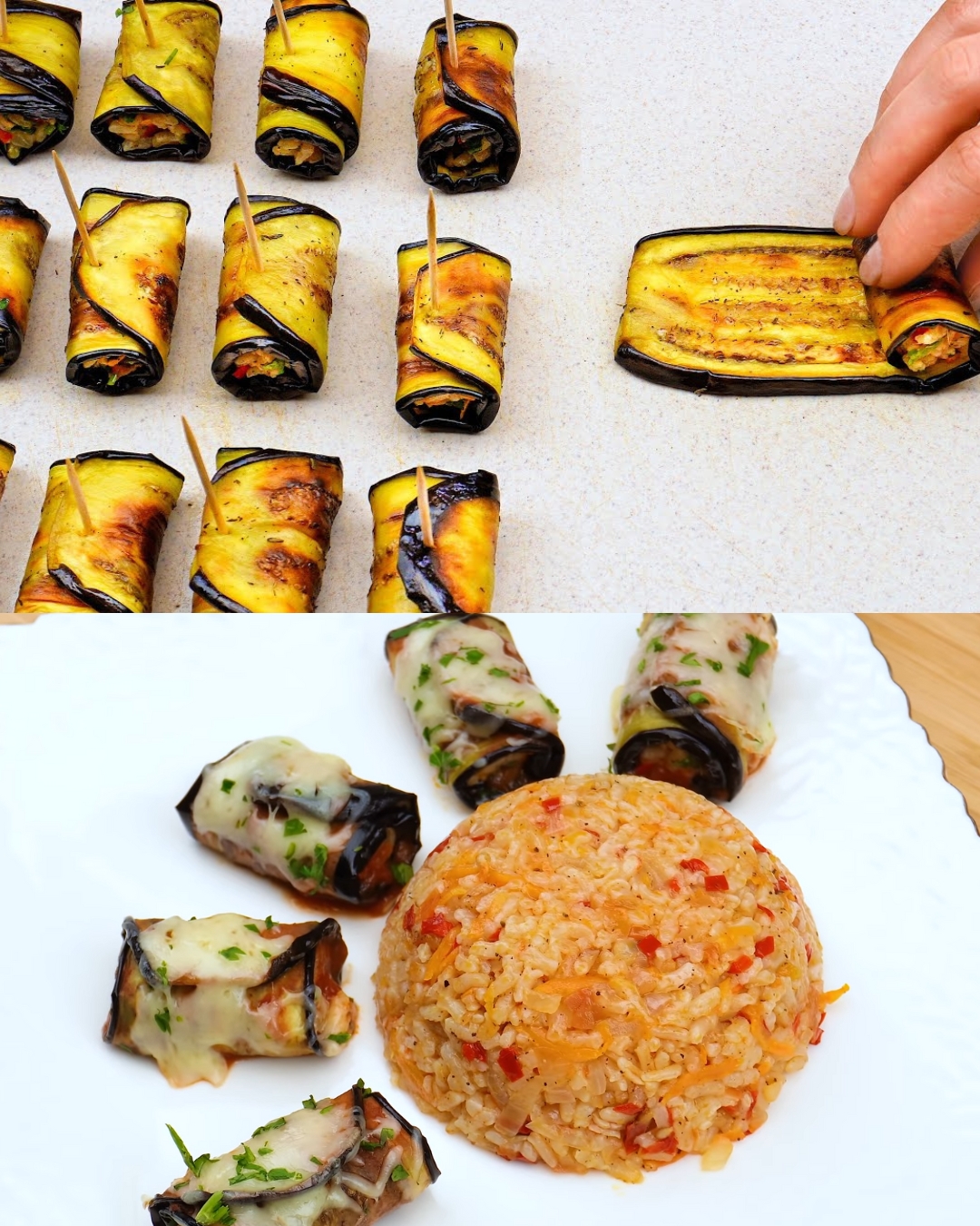 Stuffed Eggplant Rolls!