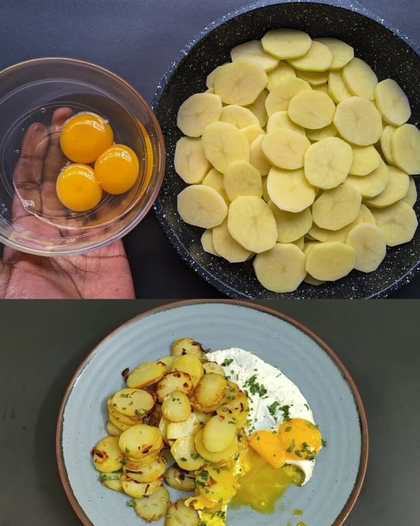 Hearty Potato and Egg Skillet with Fresh Herbs