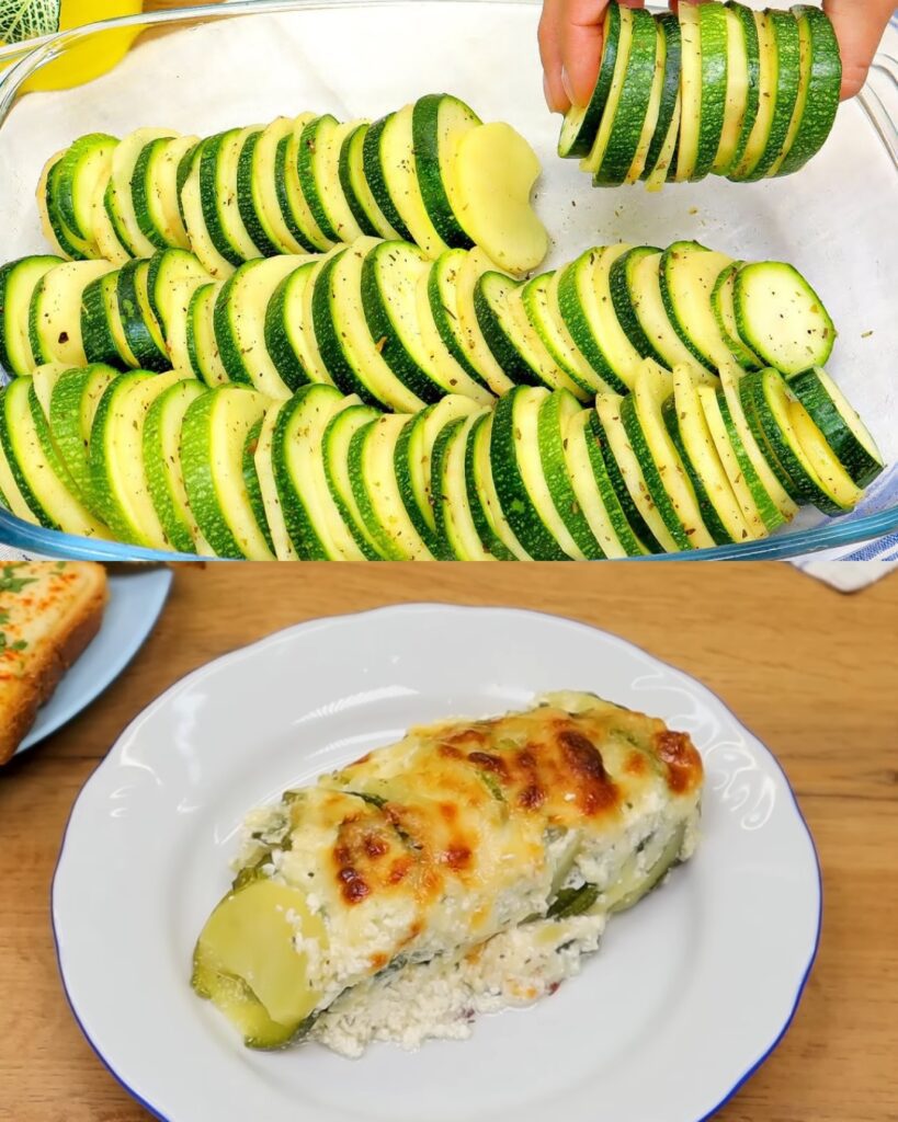 Creamy Parmesan Vegetable Bake finished dish
