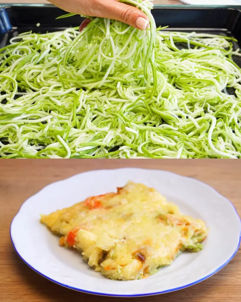 Healthy Zucchini Crust Pizza with Veggie and Mushroom Topping