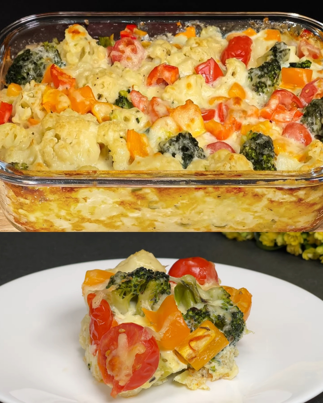 Colorful Vegetable and Cheese Frittata: A Burst of Flavor in Every Bite