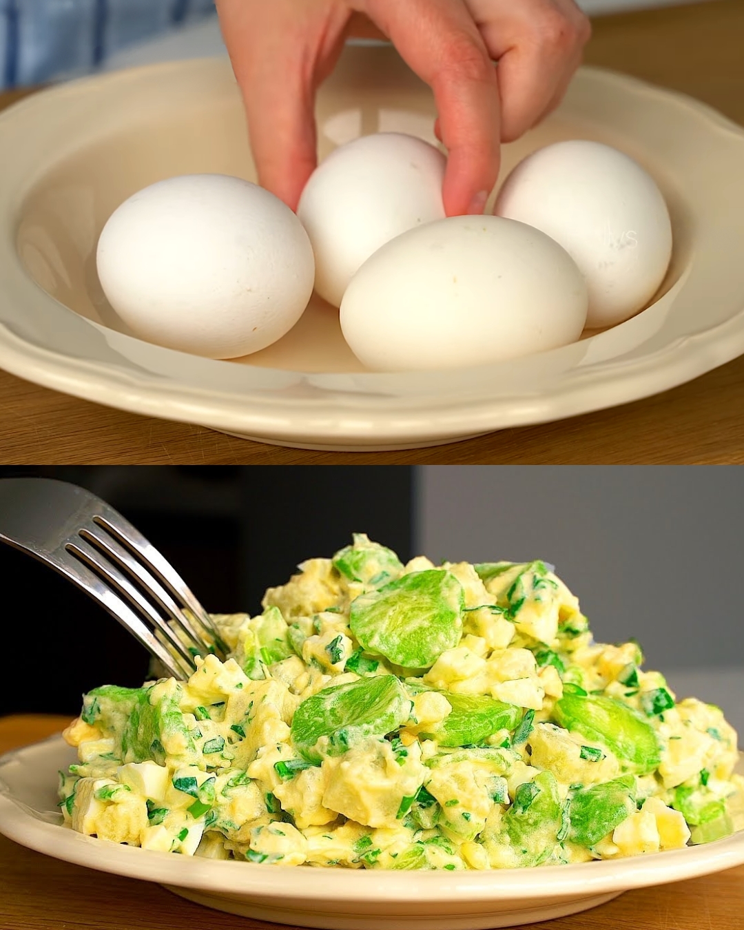 Garden Fresh Cucumber, Egg, and Potato Salad with Herbs