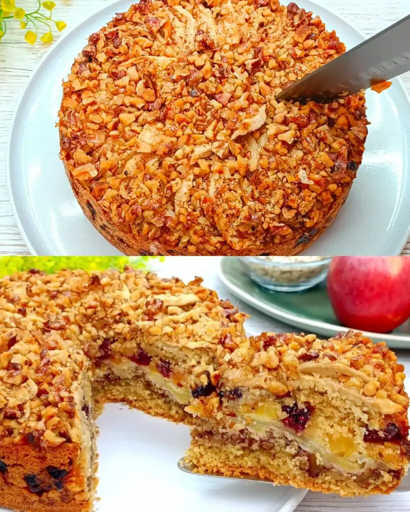 Flourless Apple Pie with Oats, Walnuts, and Apricots: A Healthier Twist on a Classic Dessert