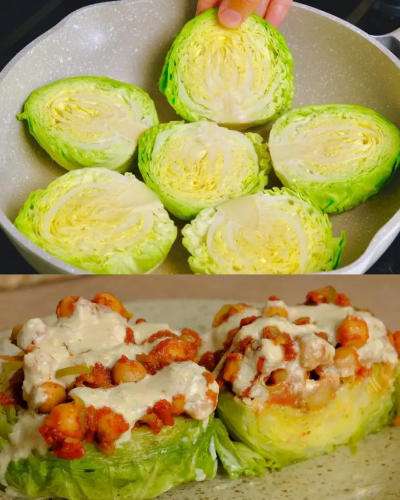 Savory Cabbage and Chickpea Medley