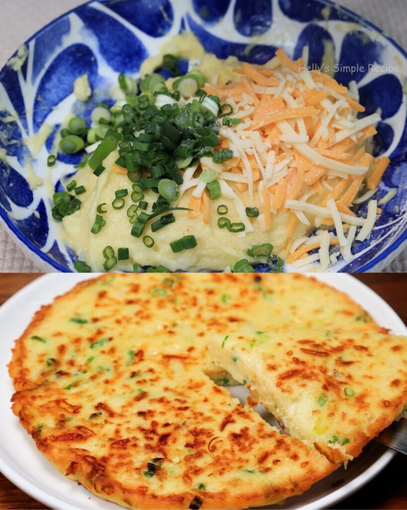 Cheesy Mashed Potato Pancakes: A Tasty Twist on Leftovers finished dish