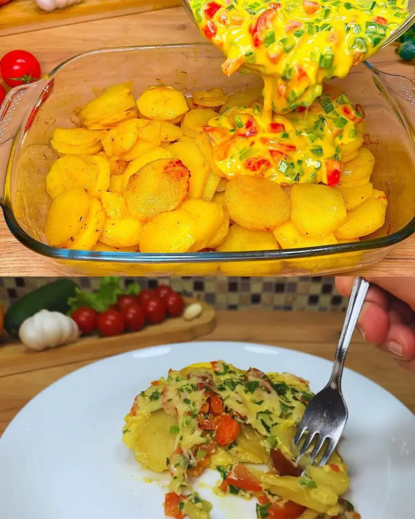 Baked Potato Delight with Cheesy Egg Topping