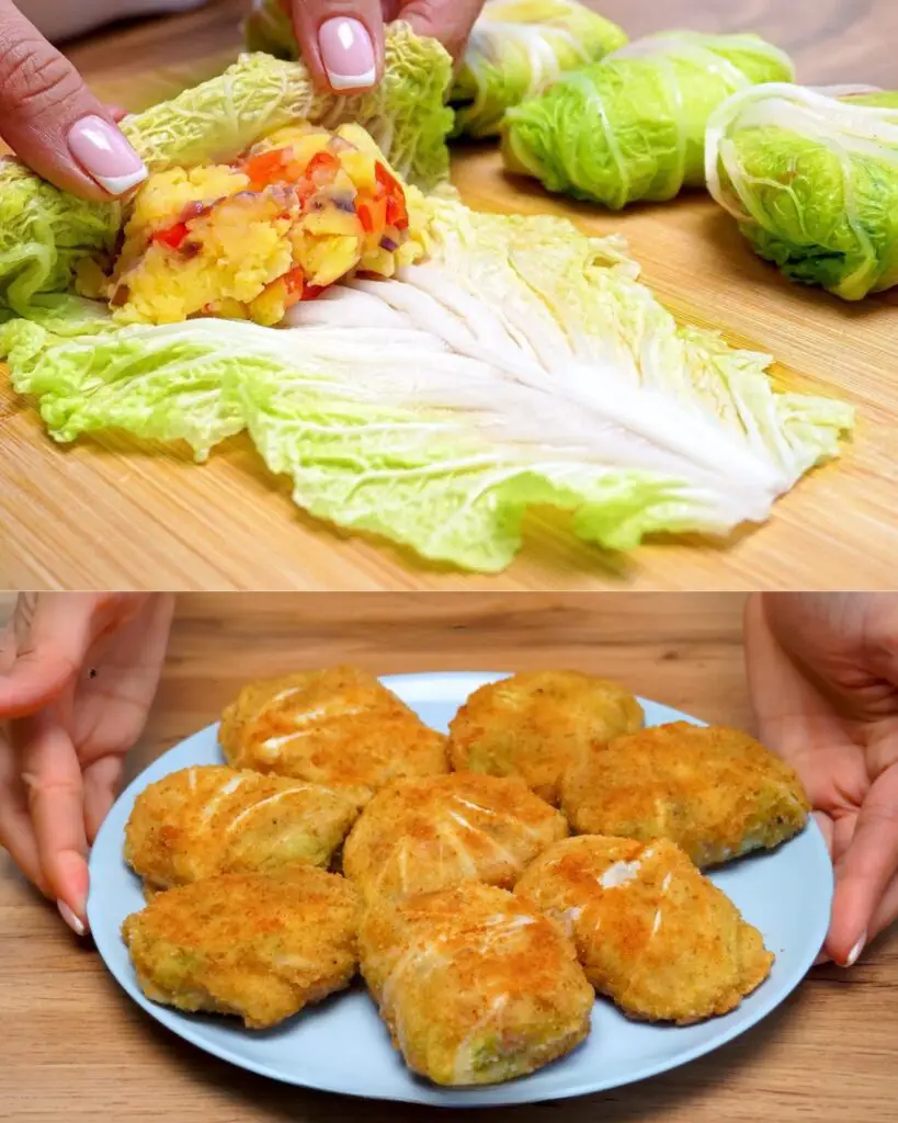 Crispy Stuffed Chinese Cabbage Rolls Recipe