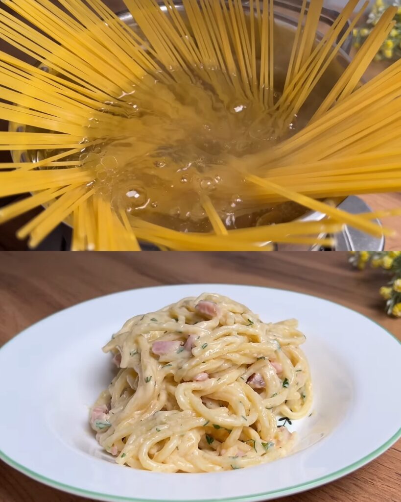 Quick and Creamy Pasta Delight: Smoked Brisket Alfredo finished dish