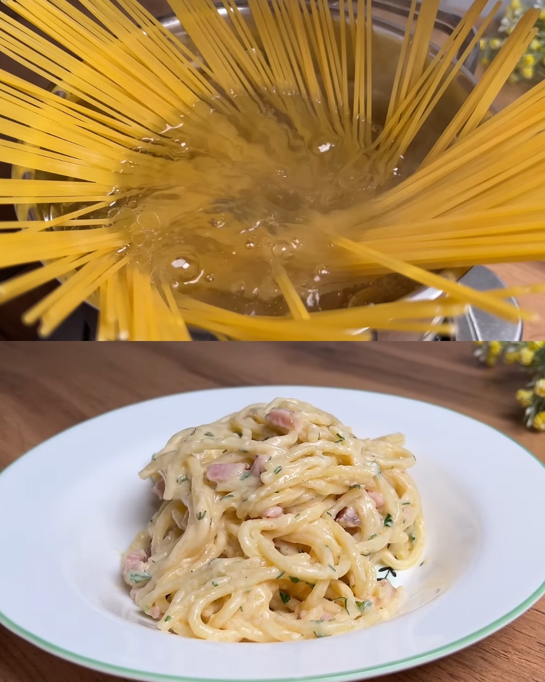 Quick and Creamy Pasta Delight: Smoked Brisket Alfredo