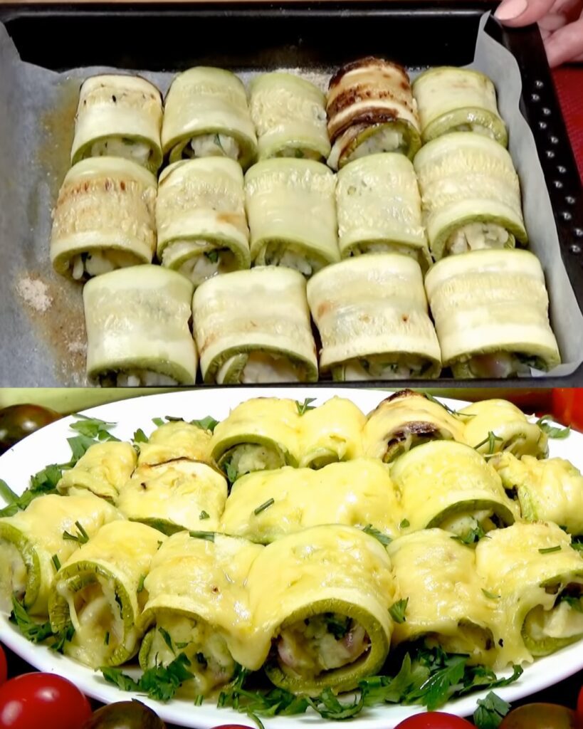 Zucchini Casserole with Rice and Vermicelli