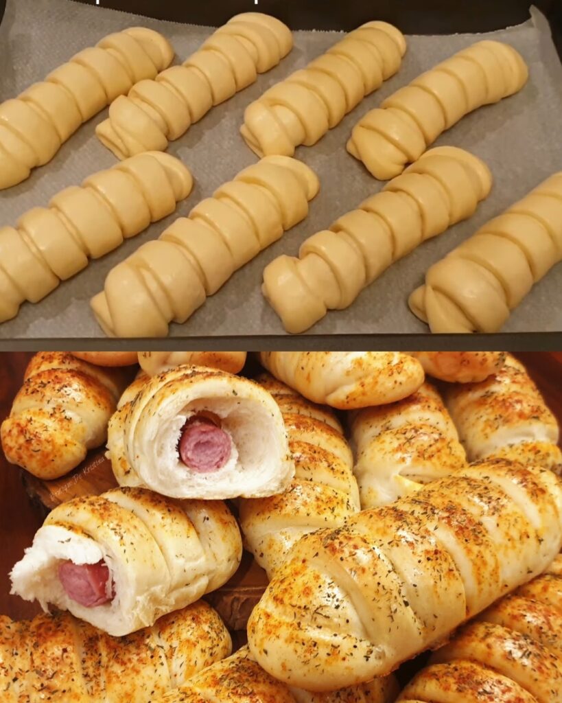 Cheesy Spinach and Mushroom Crescent Rolls finished dish