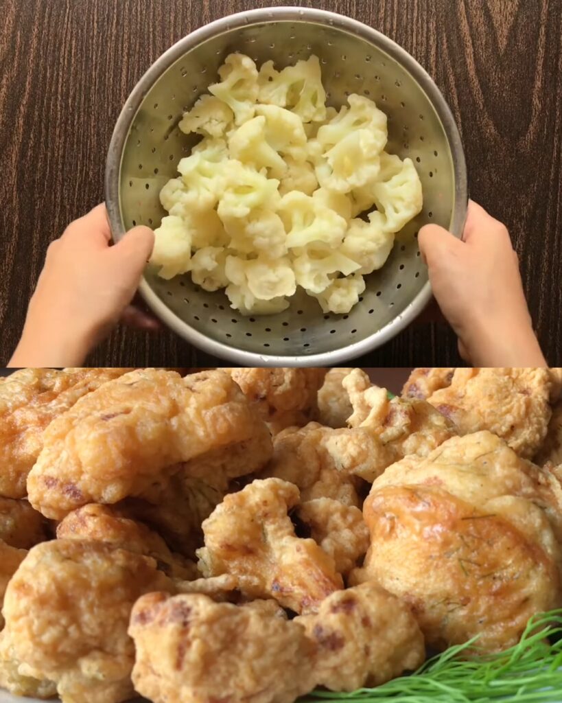 Irresistibly Crispy Fried Cauliflower Bites finished dish
