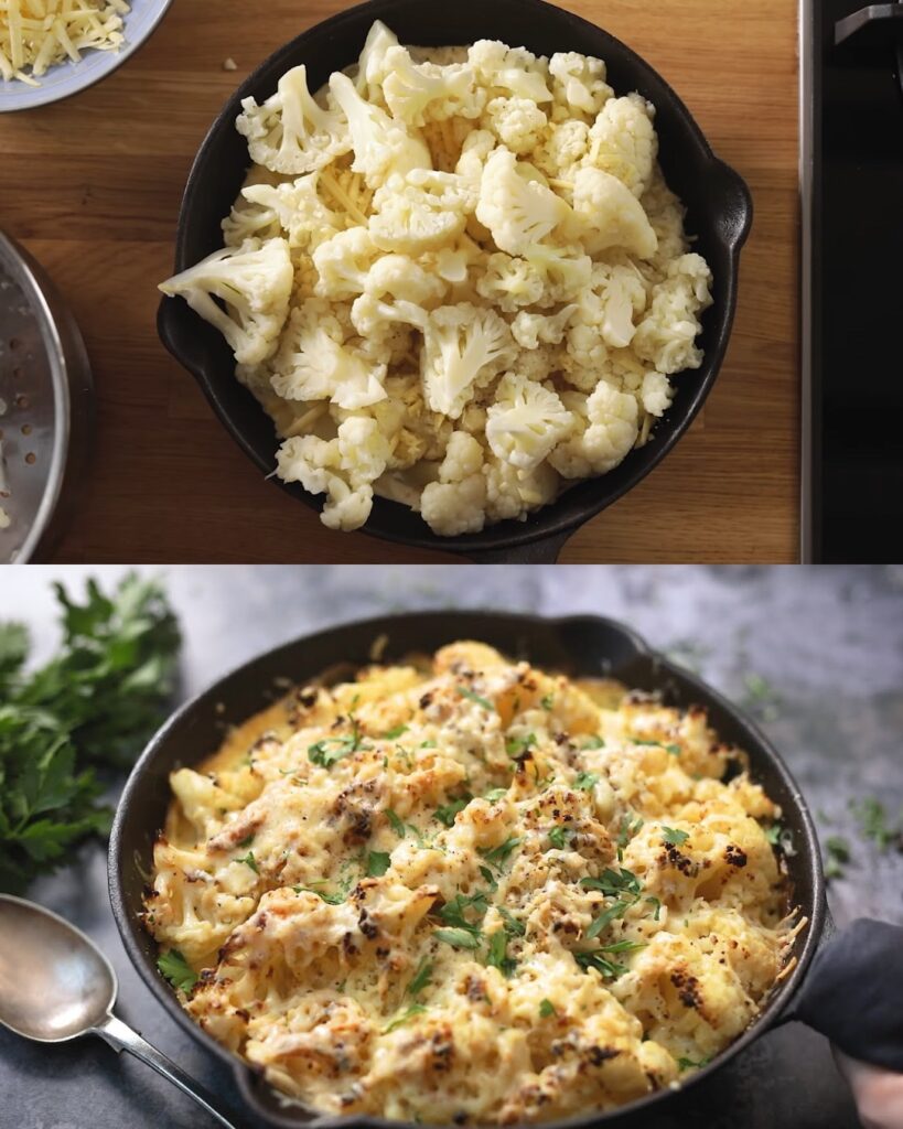 Quick and Easy Cauliflower Cheese Recipe finished dish