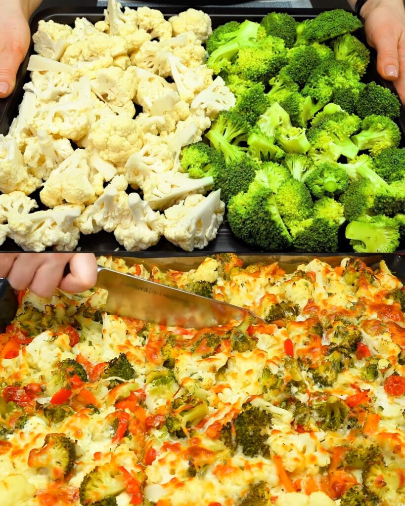 Savory Cauliflower and Mushroom Casserole