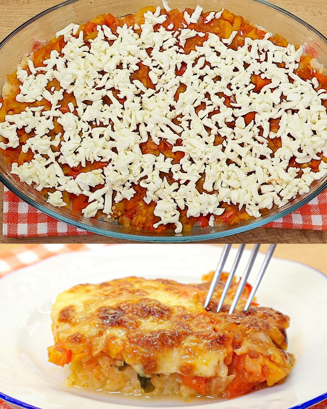 Cheesy Baked Cauliflower and Vegetable Casserole