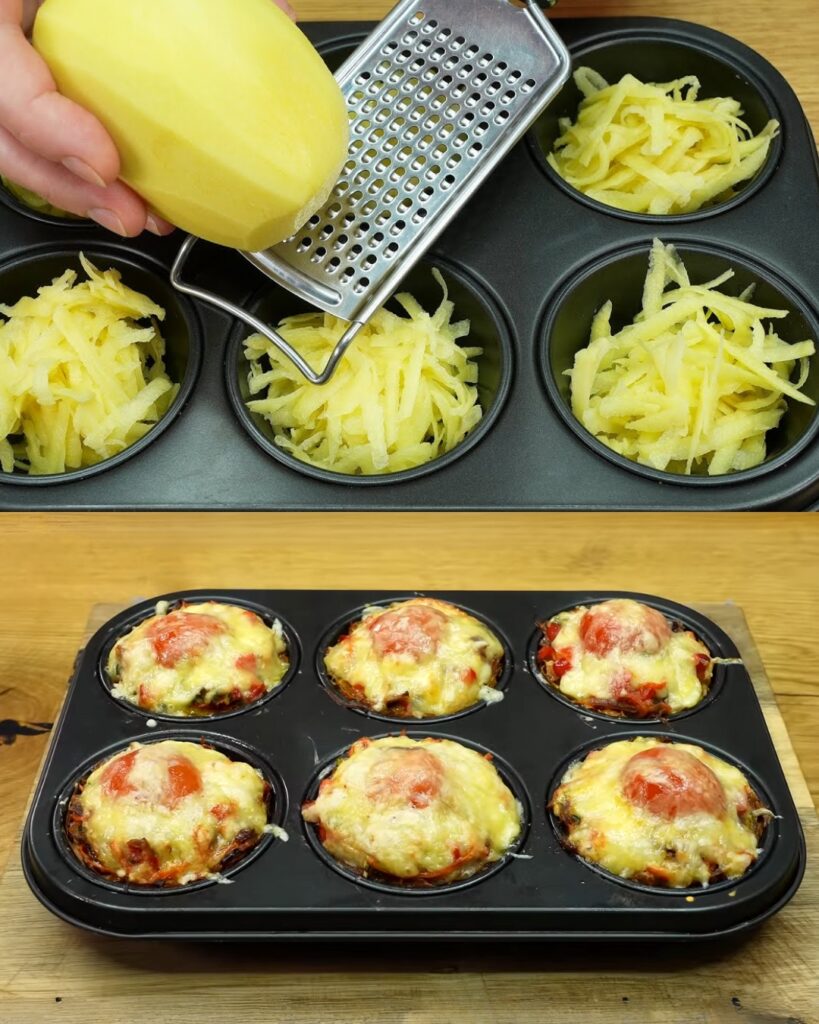 Cheesy Vegetable Potato Pancake finished dish