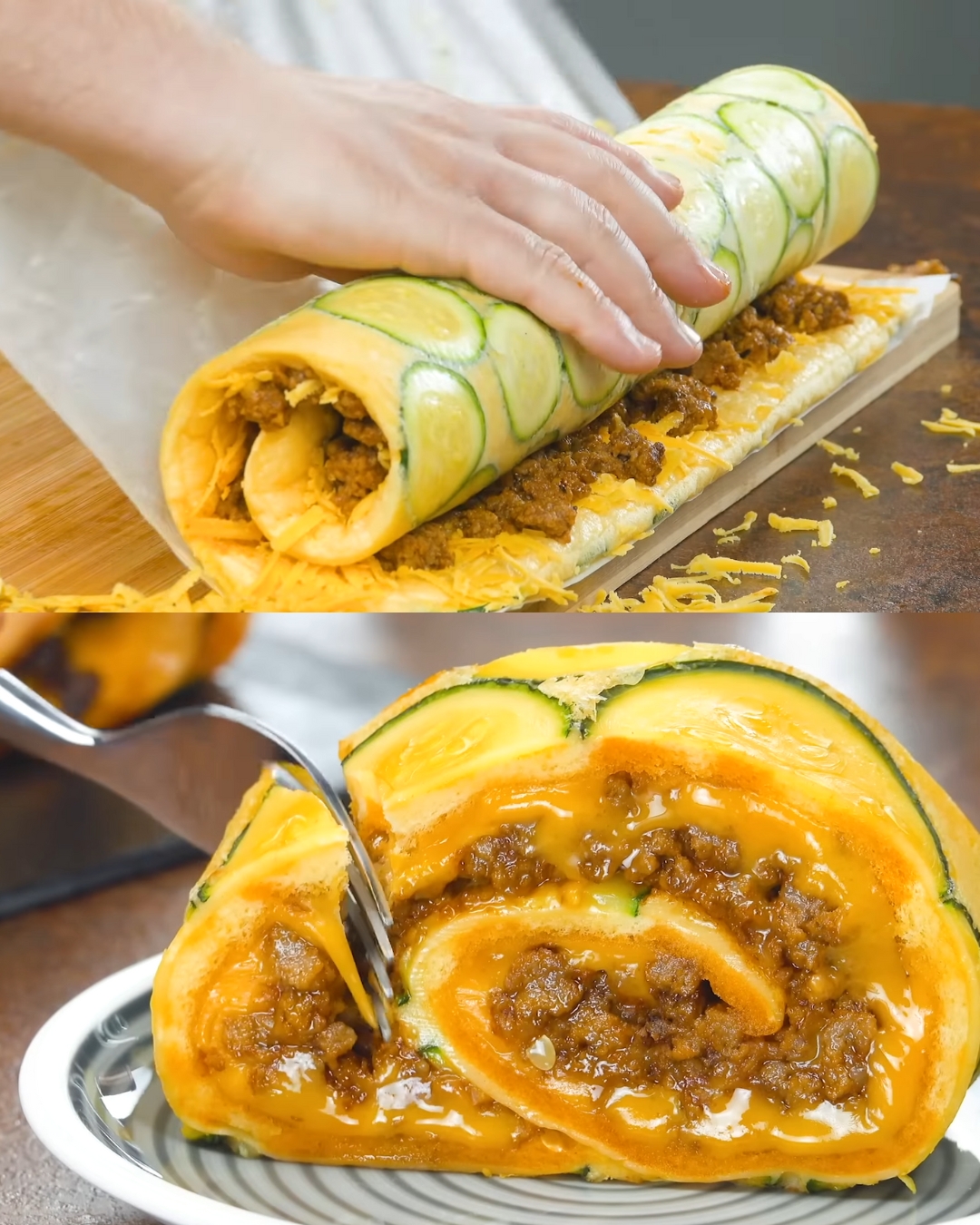 Zucchini and Beef Egg Bake