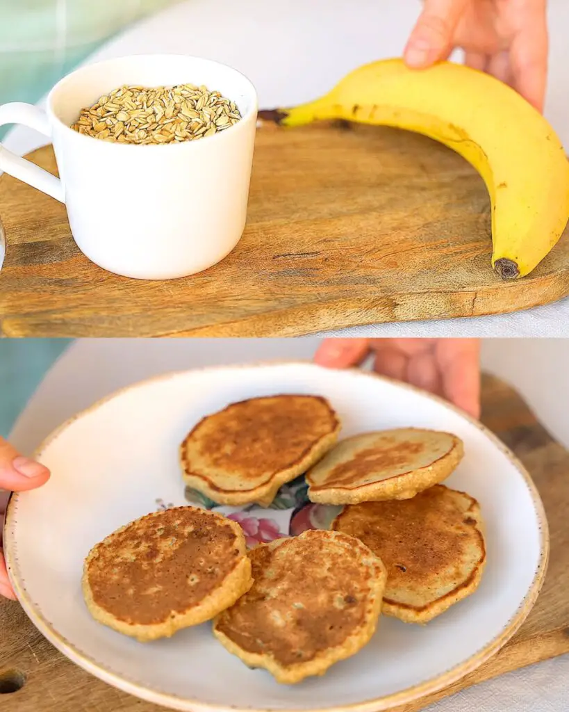 Banana Oat Pancakes