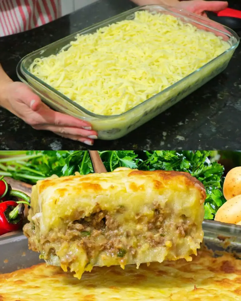 Cheesy Beef and Mashed Potato Gratin