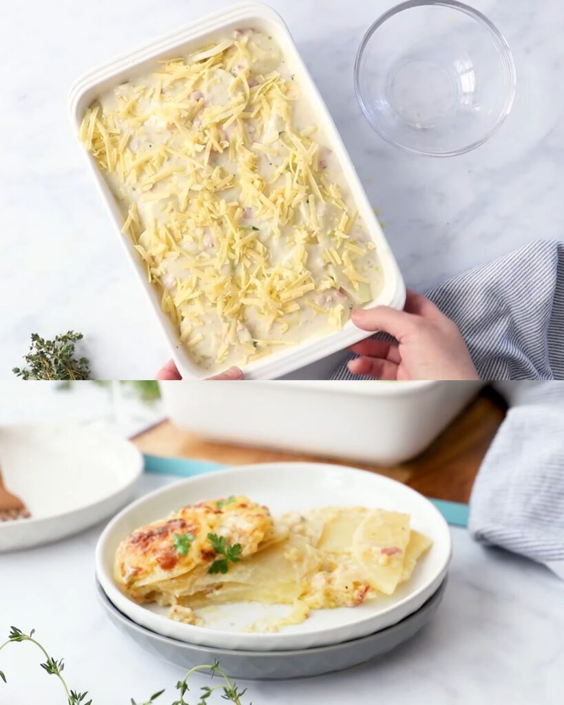 Easy Cheesy Potato Bake: A Perfect Blend of Flavors and Textures finished dish
