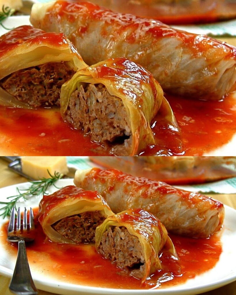 Classic Stuffed Cabbage Rolls finished dish