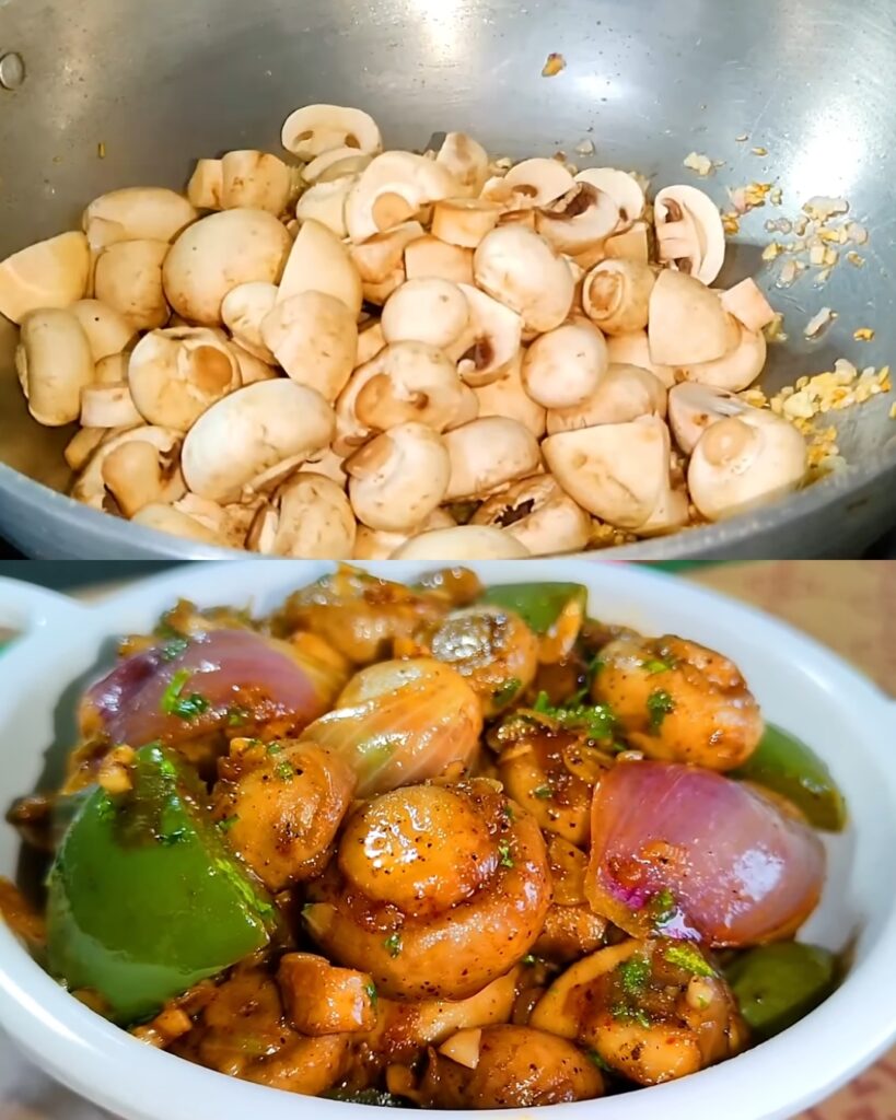 Garlic Pepper Mushroom Stir-Fry
