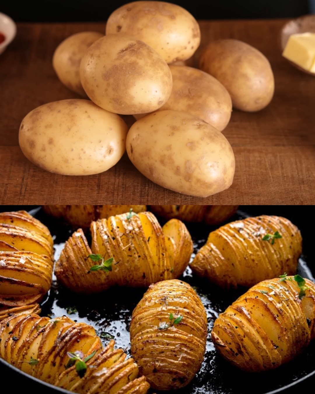 Crispy Hasselback Potatoes
