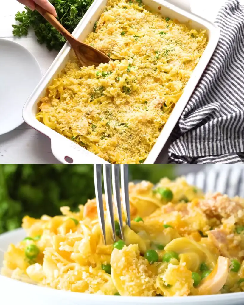 Cheesy Tuna Noodle Casserole