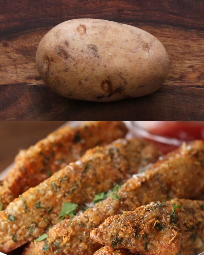 Parmesan Potato Wedges finished dish