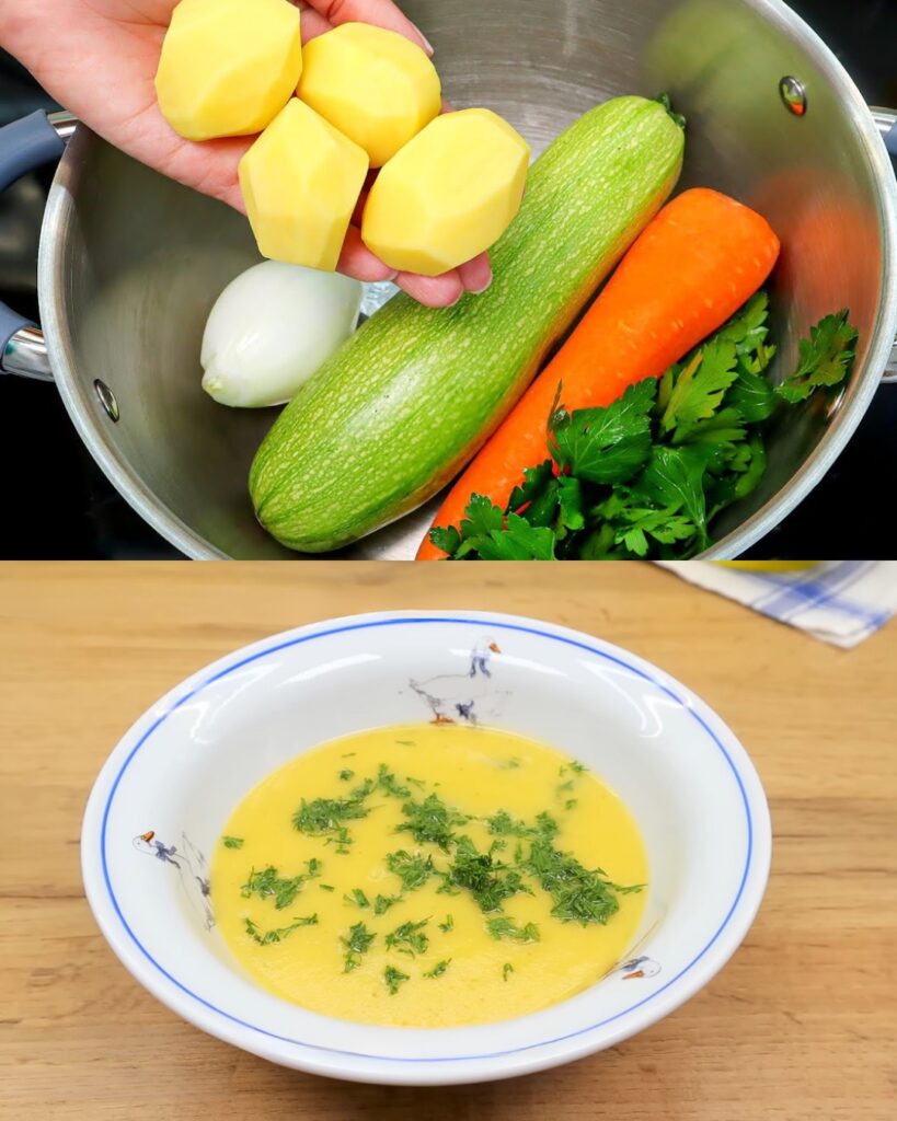 Vegetable Soup with Crunchy Bread