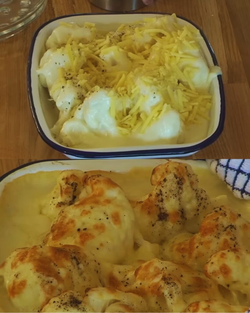 Classic Cauliflower Cheese Bake finished dish