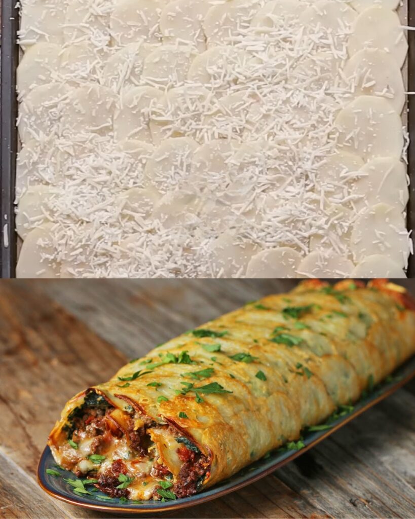 Cheesy Potato Roll Recipe finished dish