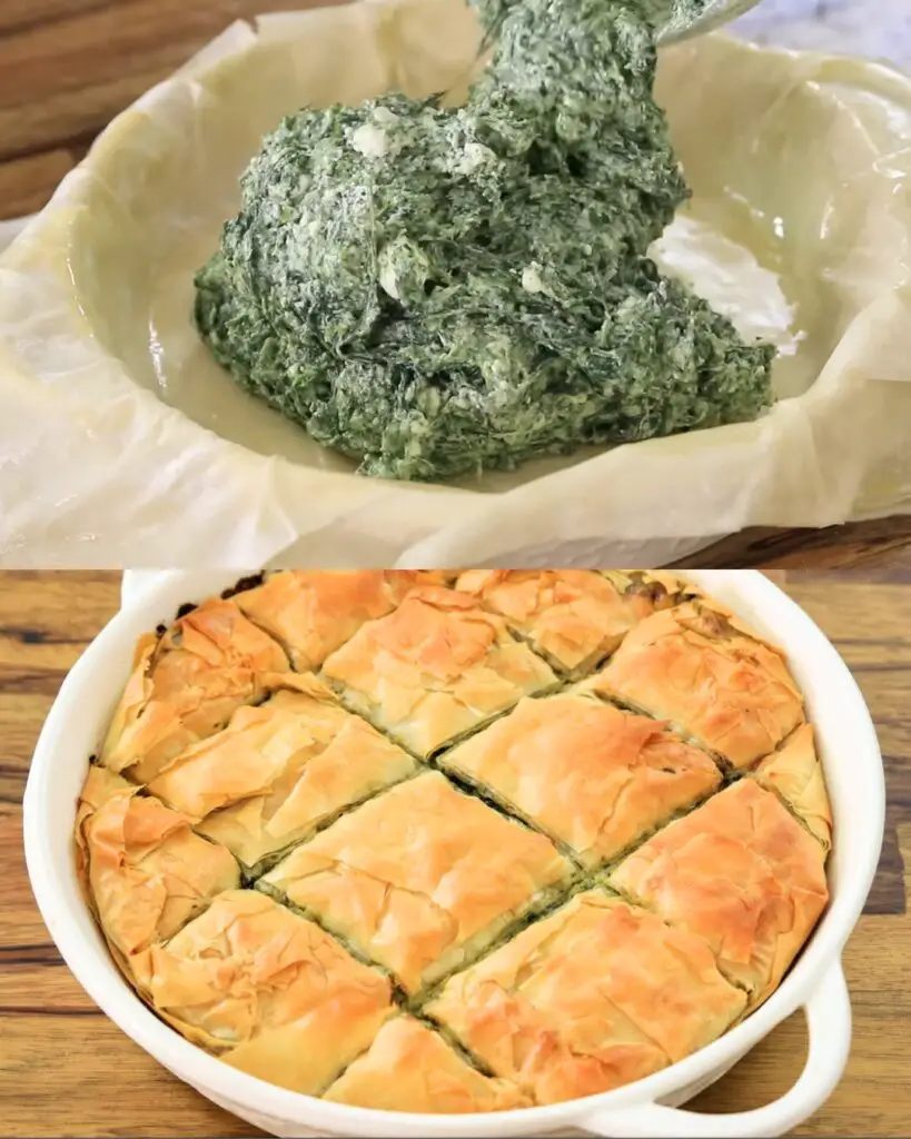 Spinach and Cheese Phyllo Pie