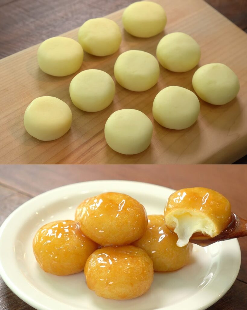 Sweet and Savory Potato Balls finished dish