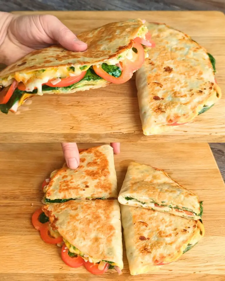 Cheesy Egg and Vegetable Tortilla - Greenku Recipes